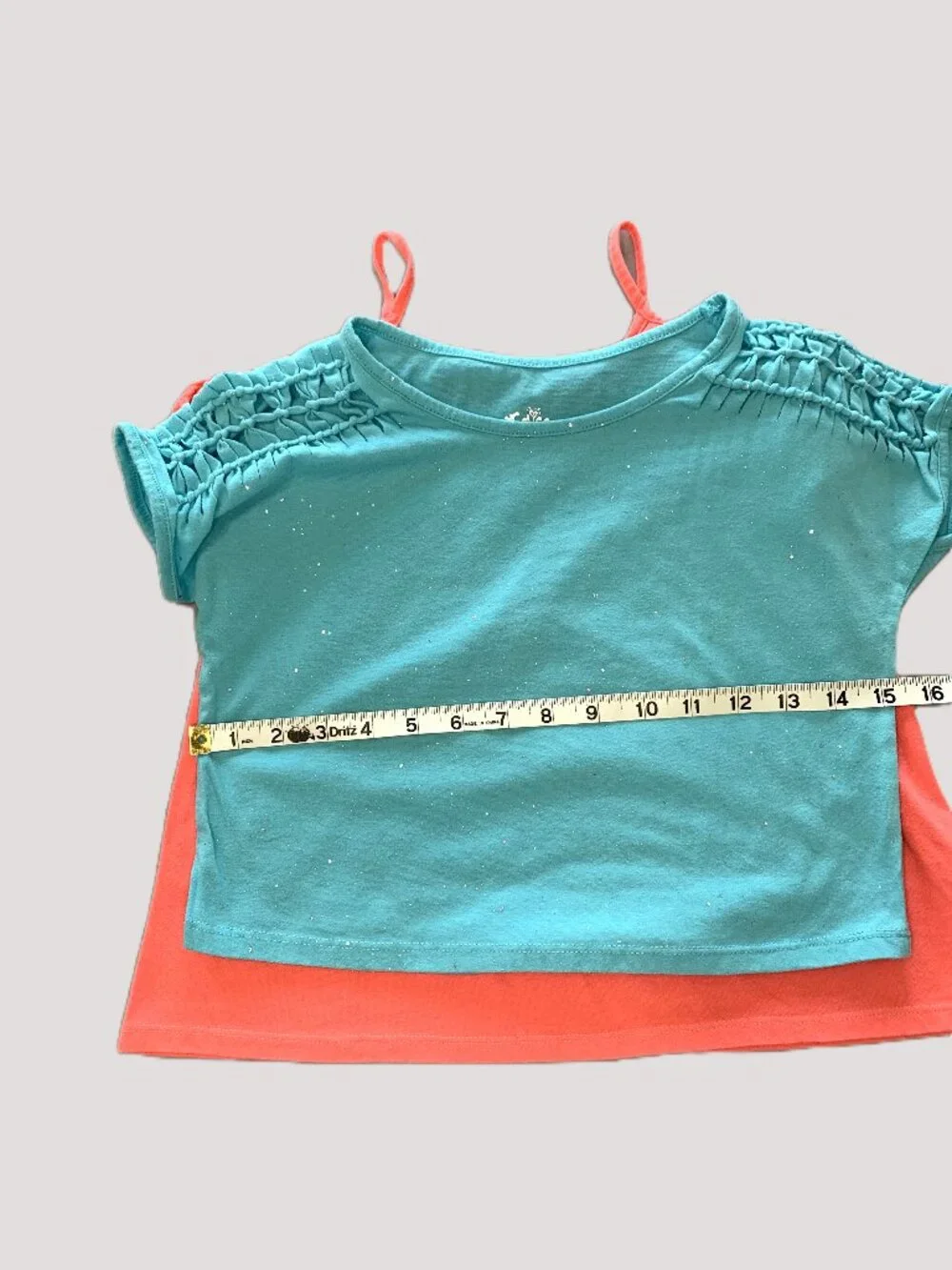 4 Piece Girls Top and Skirt Set. Pink/Blue. Justice/Gymboree. Size 7/8